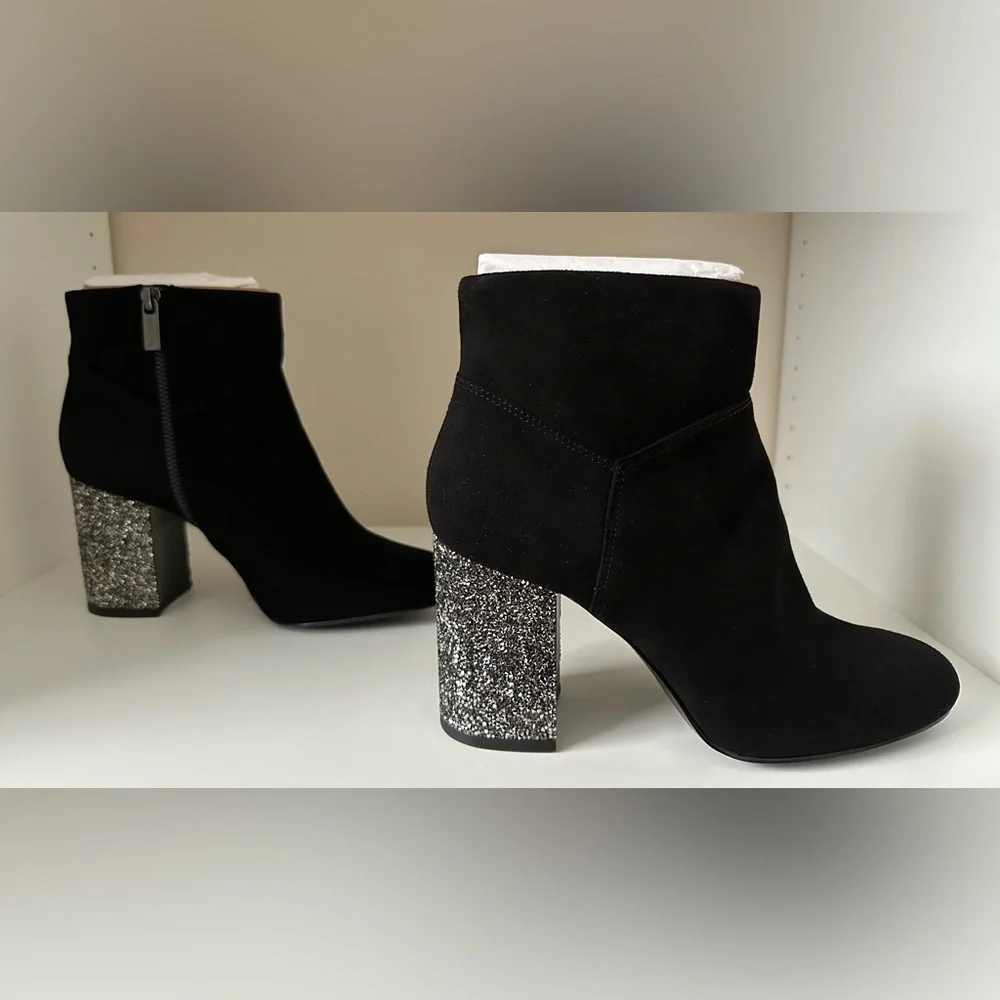 Michael Kors Cher Ankle Boot with Glitter Heel - Picture 3 of 9